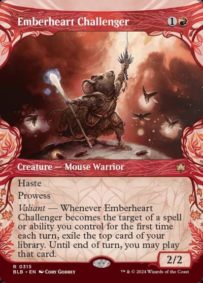 Emberheart Challenger BLB-315 Bloomburrow Magic card