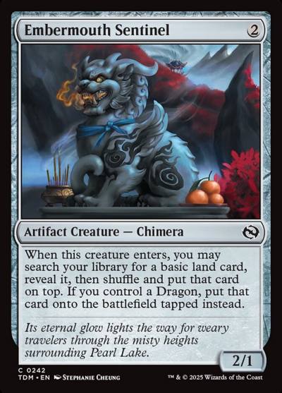 Embermouth Sentinel TDM-242 Tarkir: Dragonstorm Magic card