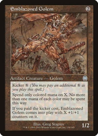 Emblazoned Golem APC-136 Apocalypse Magic card
