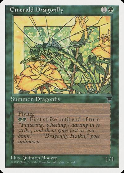 Emerald Dragonfly CHR-63 Chronicles Magic card