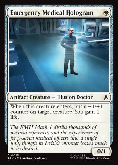 Emergency Medical Hologram TRK-15 Star Trek Magic card