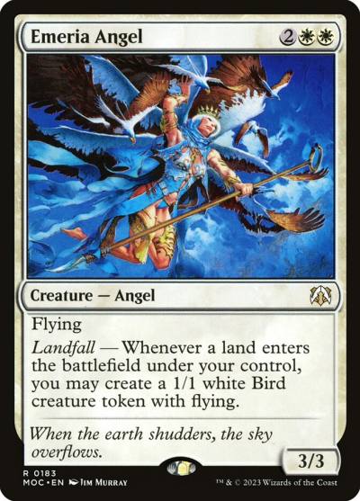 Emeria Angel MOC-183 March of the Machine Commander Magic card