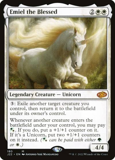 Emiel the Blessed J22-180 Jumpstart 2022 Magic card