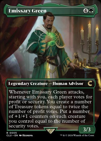 Emissary Green 5 Ravnica: Clue Edition Magic card