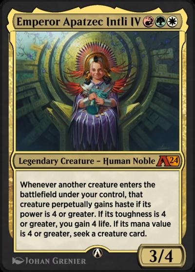 Emperor Apatzec Intli IV YOTJ-21 Alchemy: Outlaws of Thunder Junction Magic card
