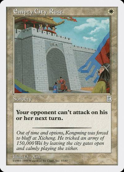 Empty City Ruse PTK-3 Portal Three Kingdoms Magic card