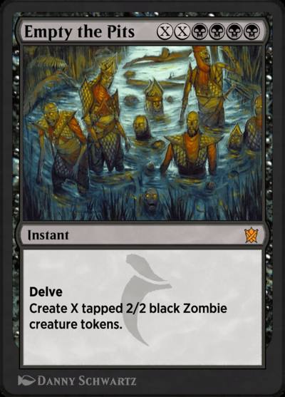 Empty the Pits KTK-72Y Khans of Tarkir Magic card