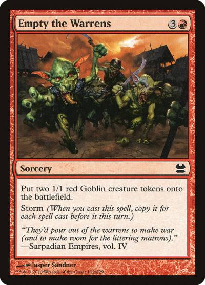 Empty the Warrens MMA-112 Modern Masters Magic card