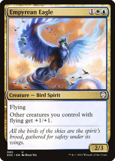 Empyrean Eagle KHC-85 Kaldheim Commander Magic card