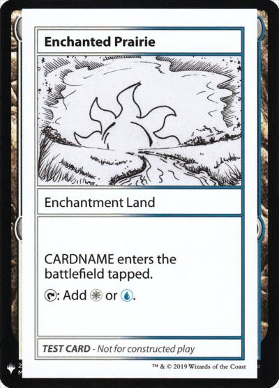 Enchanted Prairie CMB1-115 Mystery Booster Playtest Cards 2019 Magic card