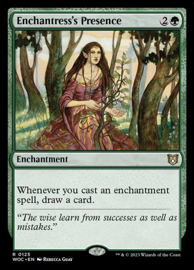 Enchantress's Presence WOC-125 Wilds of Eldraine Commander Magic card