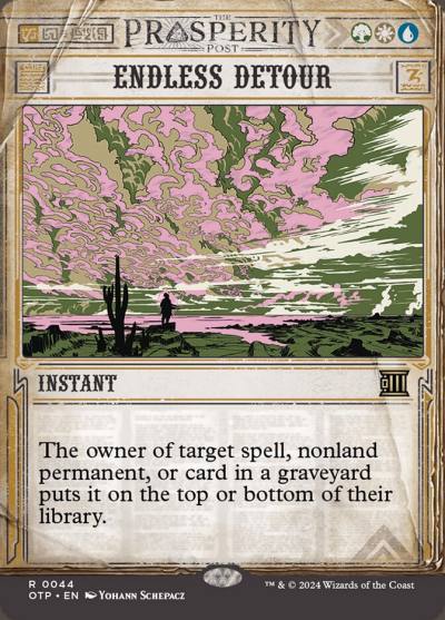 Endless Detour OTP-44 Breaking News Magic card