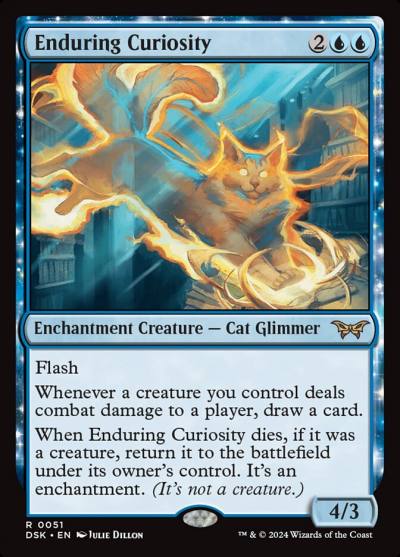 Enduring Curiosity DSK-51 Duskmourn: House of Horror Magic card