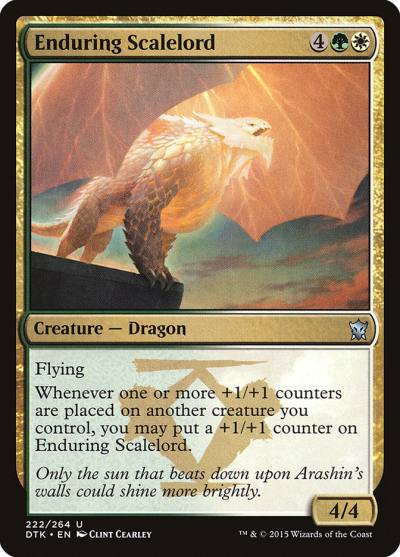 Enduring Scalelord DTK-222 Dragons of Tarkir Magic card