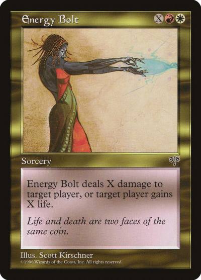 Energy Bolt MIR-263 Mirage Magic card