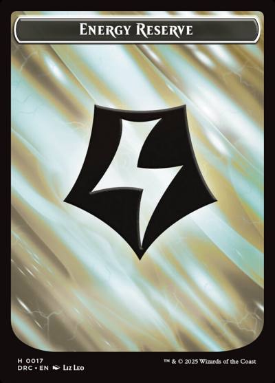 Energy Reserve TDRC-17 Aetherdrift Commander Tokens Magic card