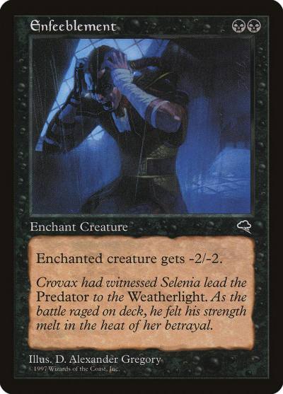 Enfeeblement TMP-133 Tempest Magic card