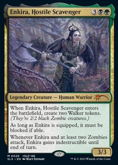 Enkira, Hostile Scavenger SLX-20 Universes Within Magic card