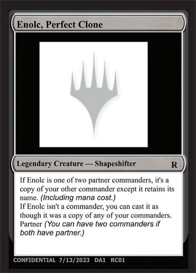 Enolc, Perfect Clone RC01c Unknown Event Magic card