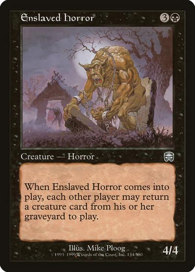 Enslaved Horror 134 Mercadian Masques Magic card