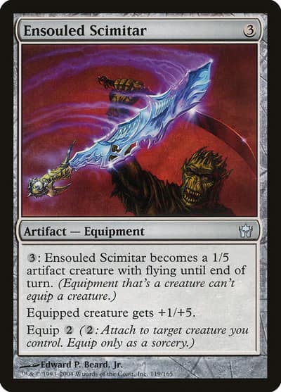 Ensouled Scimitar 5DN-119 Fifth Dawn Magic card