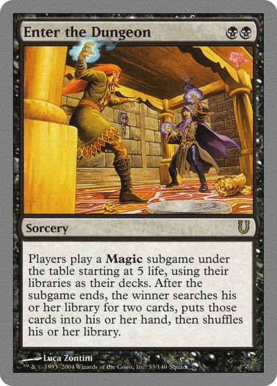 Enter the Dungeon UNH-53 Unhinged Magic card