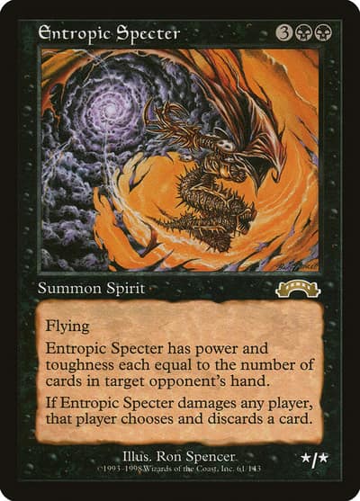 Entropic Specter 61 Exodus Magic card