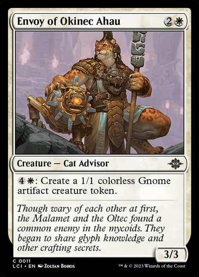 Envoy of Okinec Ahau 11 The Lost Caverns of Ixalan Magic card
