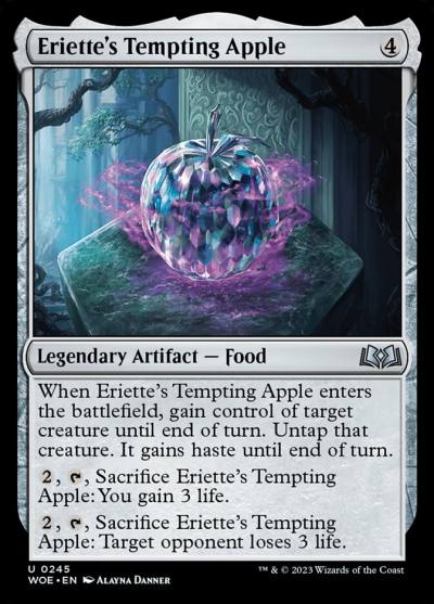 Eriette's Tempting Apple WOE-245 Wilds of Eldraine Magic card