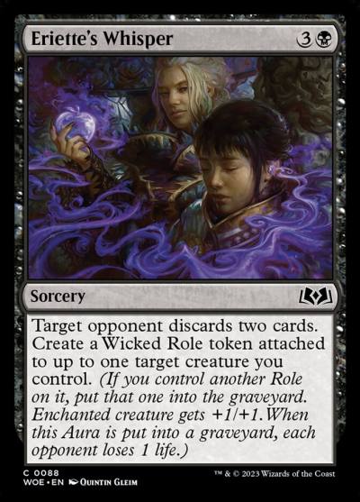 Eriette's Whisper WOE-88 Wilds of Eldraine Magic card