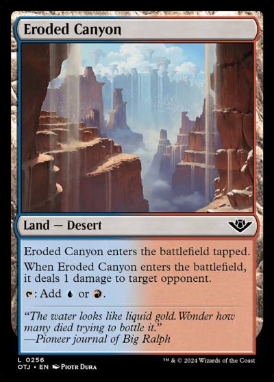 Eroded Canyon OTJ-256 Outlaws of Thunder Junction Magic card
