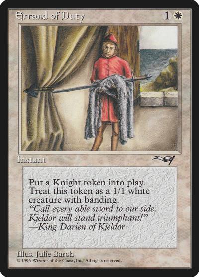 Errand of Duty ALL-2A Alliances Magic card