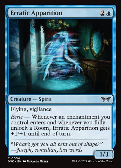 Erratic Apparition DSK-54 Duskmourn: House of Horror Magic card