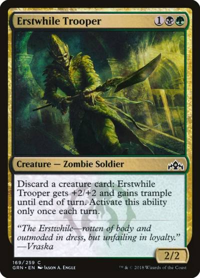 Erstwhile Trooper 169 Guilds of Ravnica Magic card