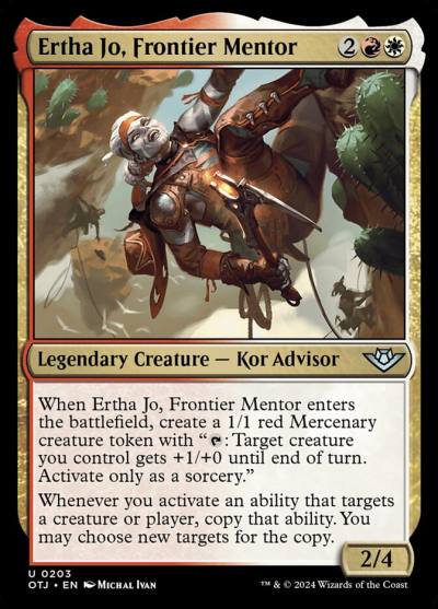 Ertha Jo, Frontier Mentor OTJ-203 Outlaws of Thunder Junction Magic card