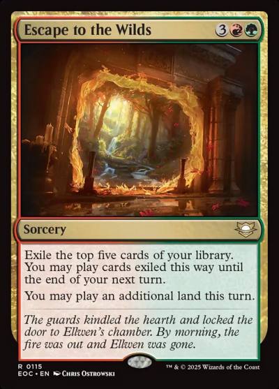 Escape to the Wilds EOC-115 Edge of Eternities Commander Magic card
