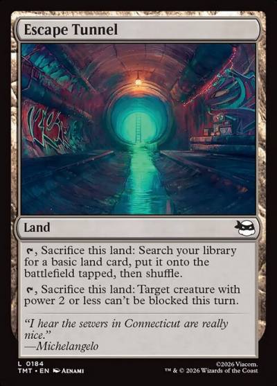 Escape Tunnel TMT-184 Teenage Mutant Ninja Turtles Magic card