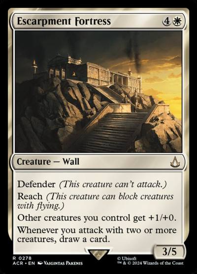 Escarpment Fortress ACR-278 Assassin's Creed Magic card