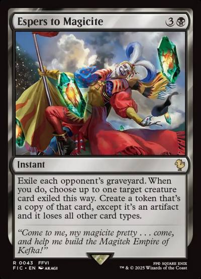 Espers to Magicite FIC-43 Final Fantasy Commander Magic card