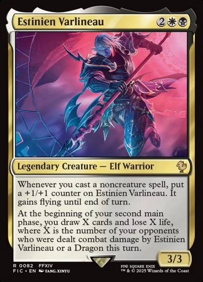 Estinien Varlineau FIC-82 Final Fantasy Commander Magic card