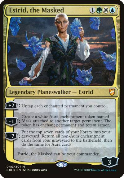 Estrid, the Masked OC18-40 Commander 2018 Oversized Magic card