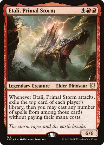 Etali, Primal Storm AFC-126 Forgotten Realms Commander Magic card