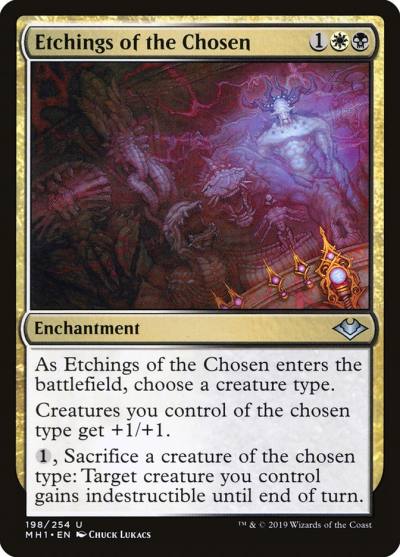 Etchings of the Chosen MH1-198 Modern Horizons Magic card