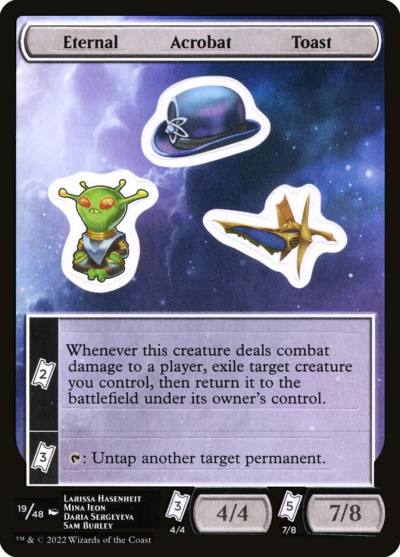 Eternal Acrobat Toast SUNF-19 Unfinity Sticker Sheets Magic card