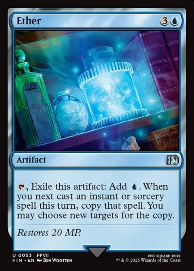 Ether FIN-53 Final Fantasy Magic card