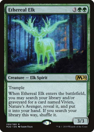 Ethereal Elk 299 Core Set 2020 Magic card