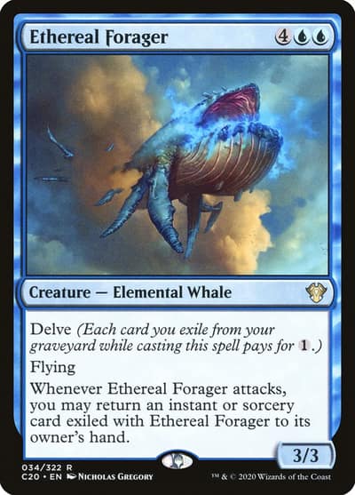 Ethereal Forager 34 Commander 2020 Magic card