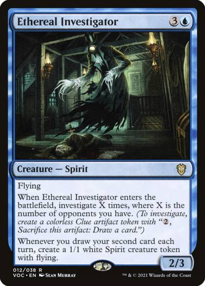 Ethereal Investigator VOC-12 Crimson Vow Commander Magic card