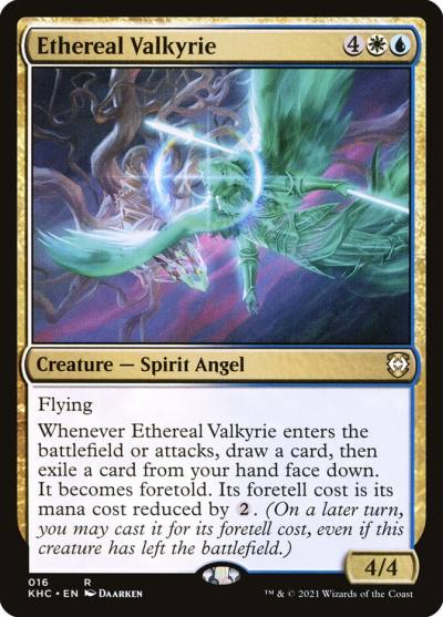 Ethereal Valkyrie 16 Kaldheim Commander Magic card