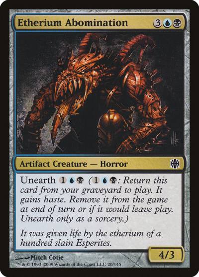 Etherium Abomination ARB-20 Alara Reborn Magic card